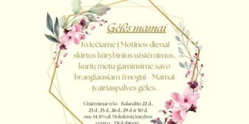 Kūrybiniai mokymai „Gėlės mamai“