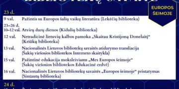 Nacionalinės Lietuvos bibliotekų savaitės renginiai Šakių rajone