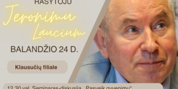 Susitikimas su rašytoju Jeronimu Lauciumi