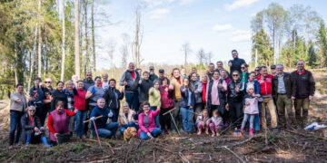 Varnabūdės miške – tradicinis medelių sodinimas