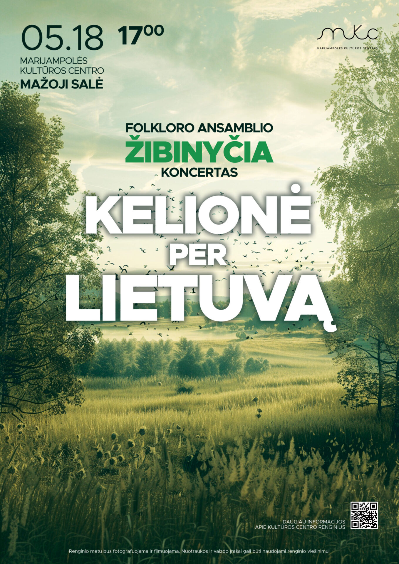Folkloro ansamblio „Žibinyčia” koncertas „Kelionė per Lietuvą”