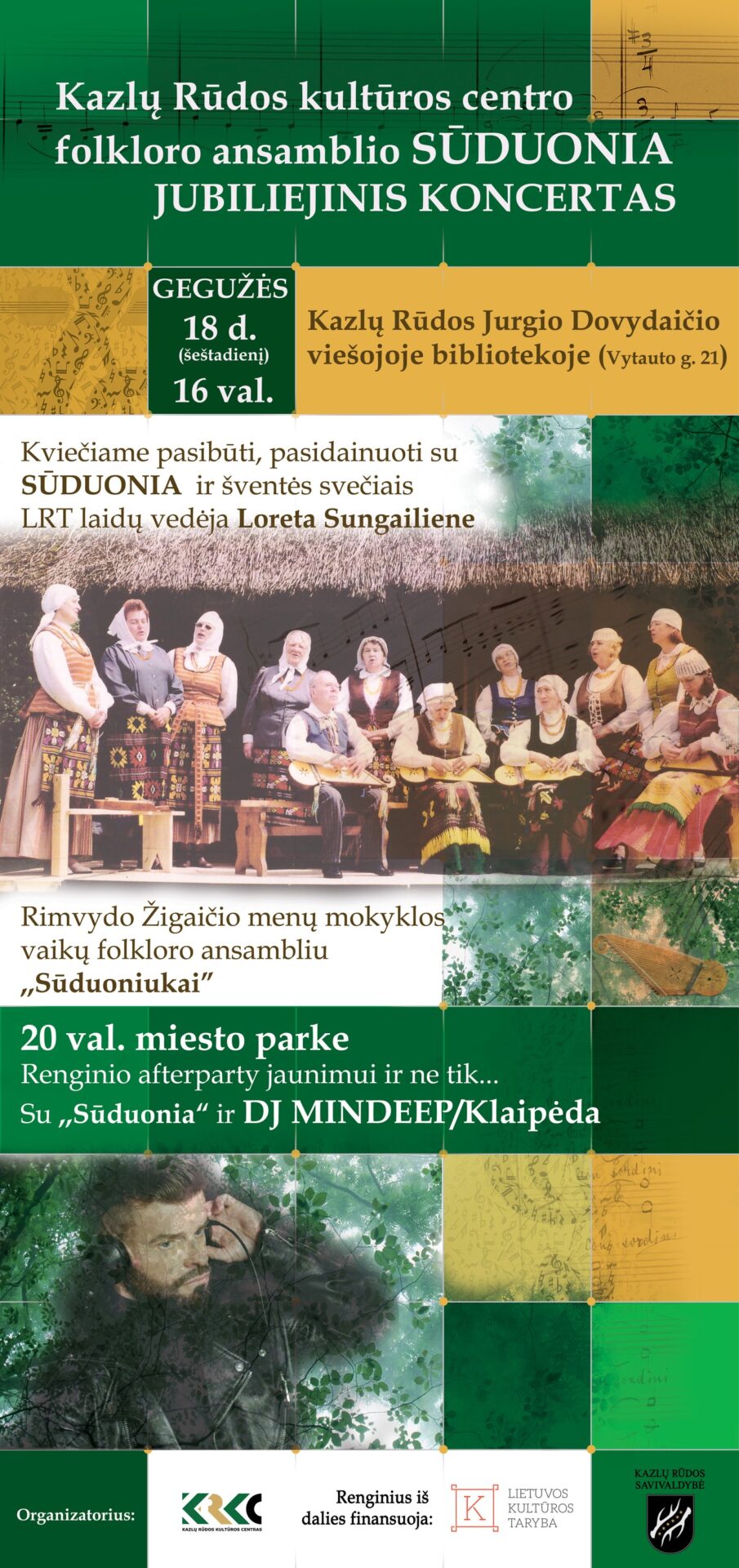 Kazlų Rūdos kultūros centro folkloro ansamblio SŪDUONIA jubiliejus