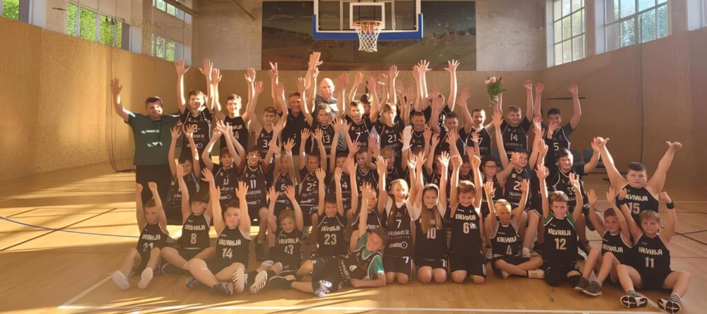 V. Chomičių nustebino vaikų lankančių krepšinio treniruotes Kalvarijoje gausa
