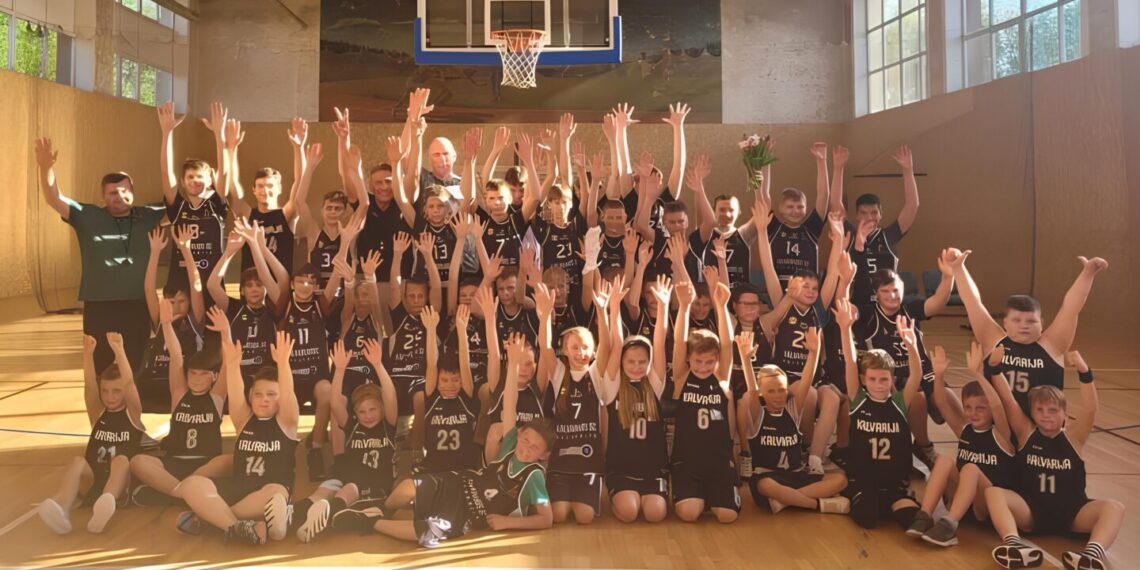 V. Chomičių nustebino vaikų lankančių krepšinio treniruotes Kalvarijoje gausa
