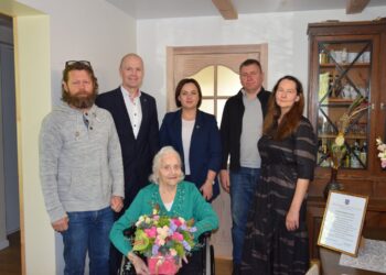 Pasveikinta šimtametė Vilkaviškio rajono gyventoja