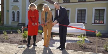 Atminimo suoleliu pagerbta Gabrielė Karalienė