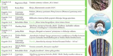 Dovydaičio bibliotekos renginiai. Gegužė