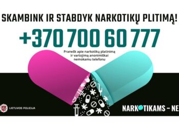 Gaunami šimtai pranešimų apie narkotikų platinimą