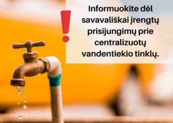 Gyventojų prašoma informuoti dėl negalių prisijungimų prie vandentiekio