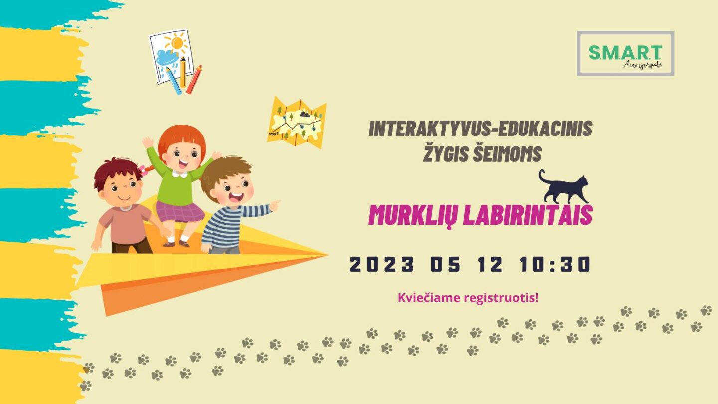 Interaktyvus-edukacinis žygis šeimoms „Murklių labirintais“