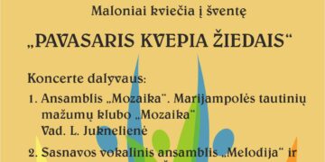 Marijampolės tautinių mažumų klubo „Mozaika“ šventė „Pavasaris kvepia žiedais“