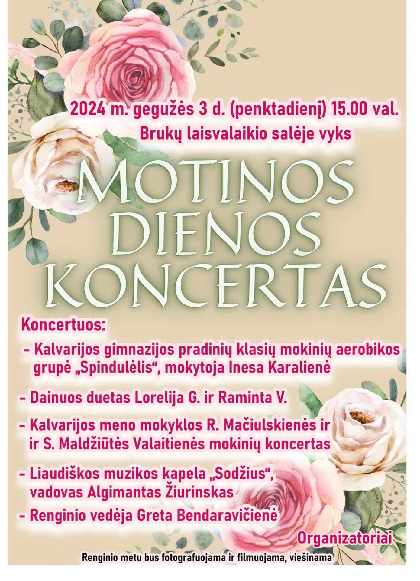 Motinos dienos koncertas Brukuose