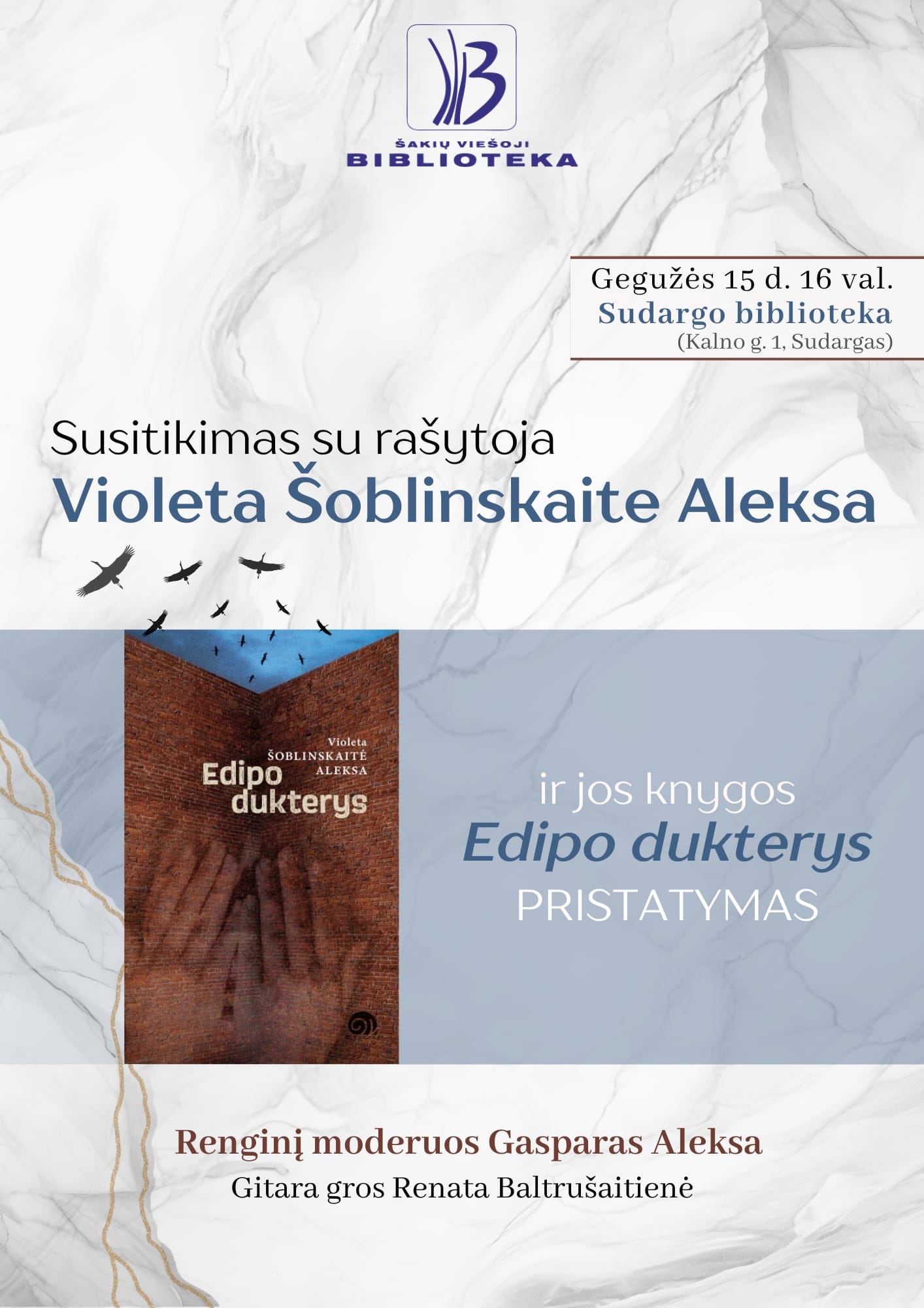 SUSITIKIMAS SU RAŠYTOJA VIOLETA ŠOBLINSKAITE