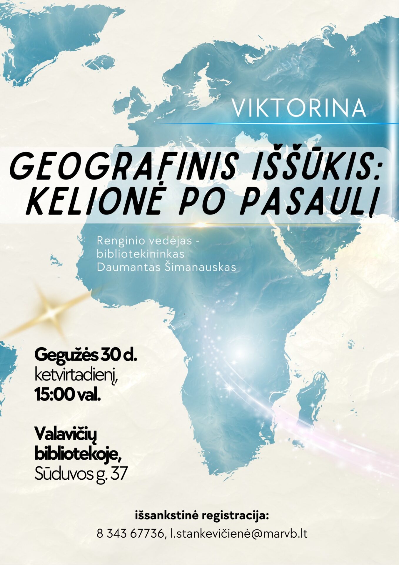 Viktorina „Geografinis iššūkis - kelionė po pasaulį“