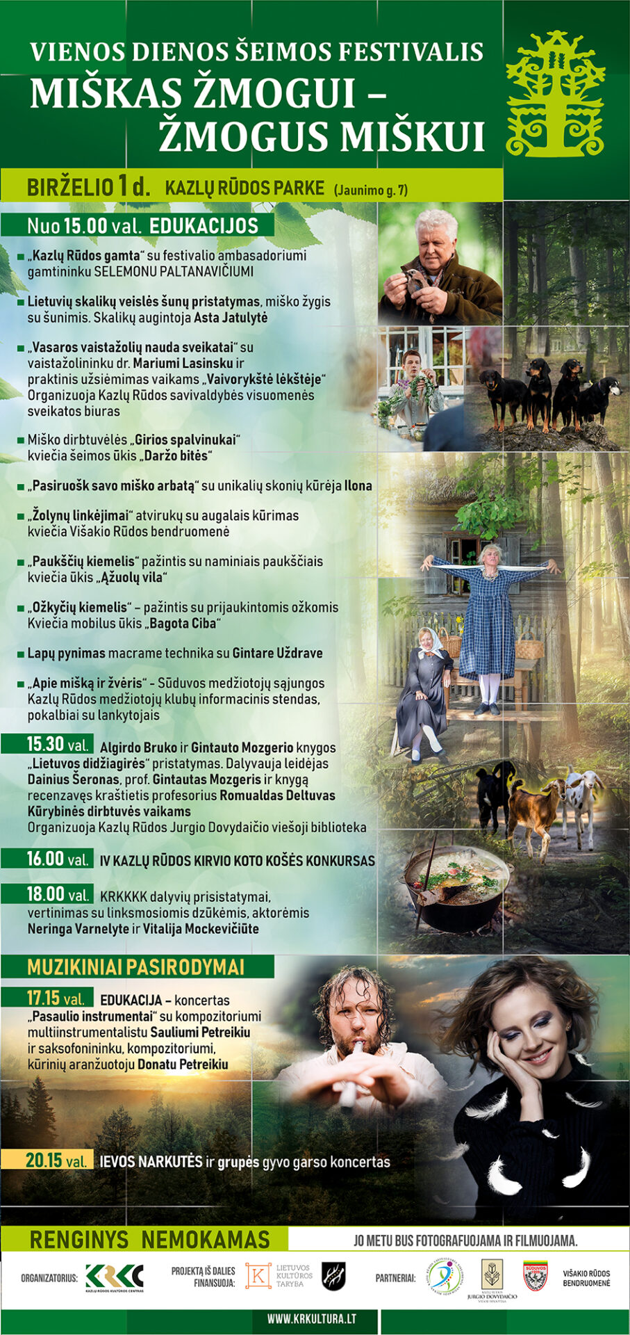 Šeimos festivalio „Miškas žmogui - žmogus miškui"