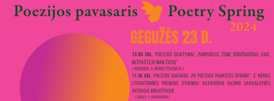 „Poezijos pavasaris“ 2024 Vilkaviškio rajone