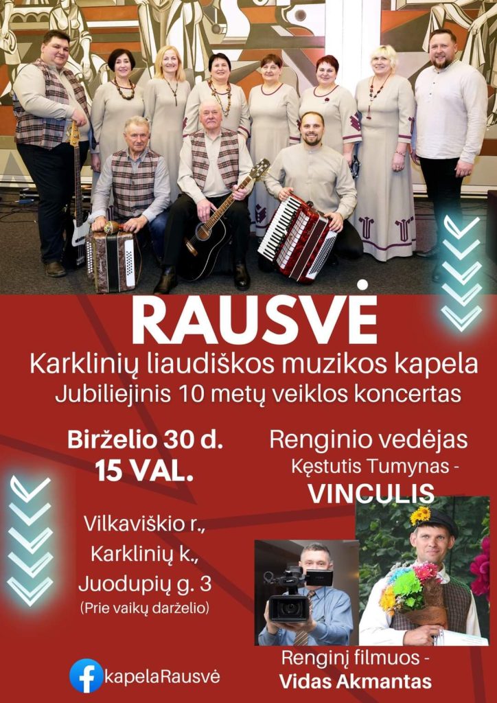 Liaudiškos muzikos kapelos „Rausvė“ jubiliejinis koncertas