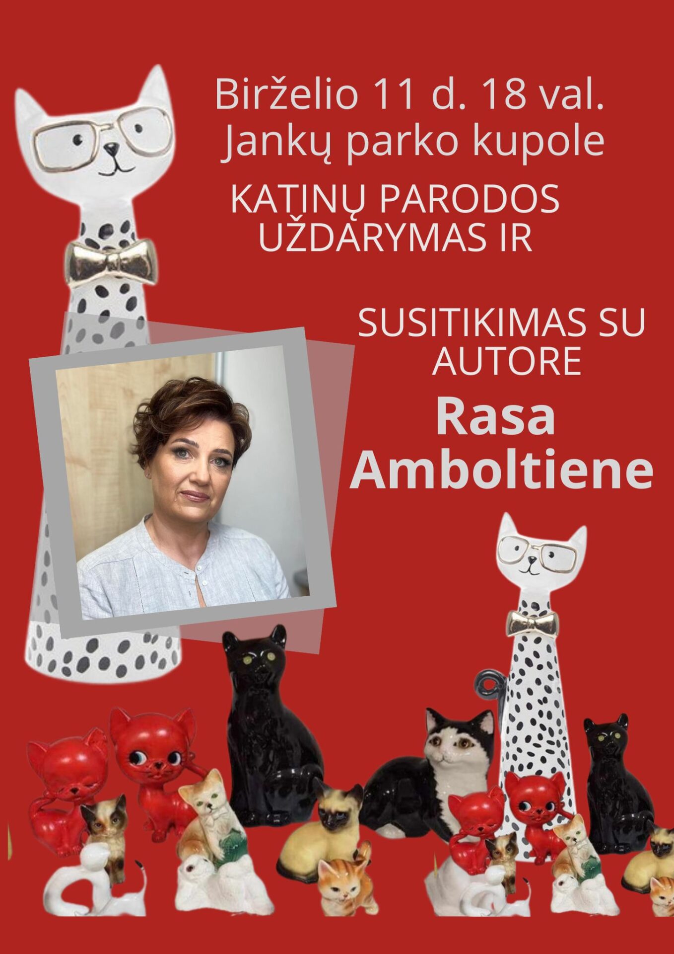 Katinų parodos uždarymas ir susitikimas su autore Rasa Amboltiene