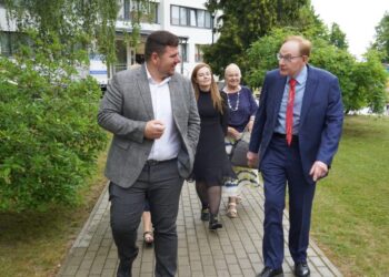 Dr. Audriaus Plioplio vizitas Centre