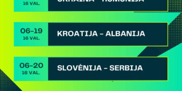 Europos futbolo čempionato transliacijos