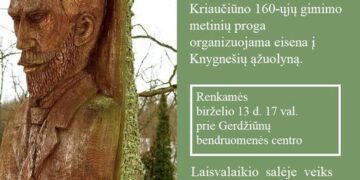 GEDULO IR VILTIES DIENOS PAMINĖJIMAS. VARPININKO – KNYGNEŠIO JONO KRIAUČIŪNO 160-ŲJŲ GIMIMO METINIŲ PROGA EISENA Į KNYGNEŠIŲ ĄŽUOLYNĄ