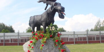 Jūrės miestelio simbolis – juodasis ožys Jurginas