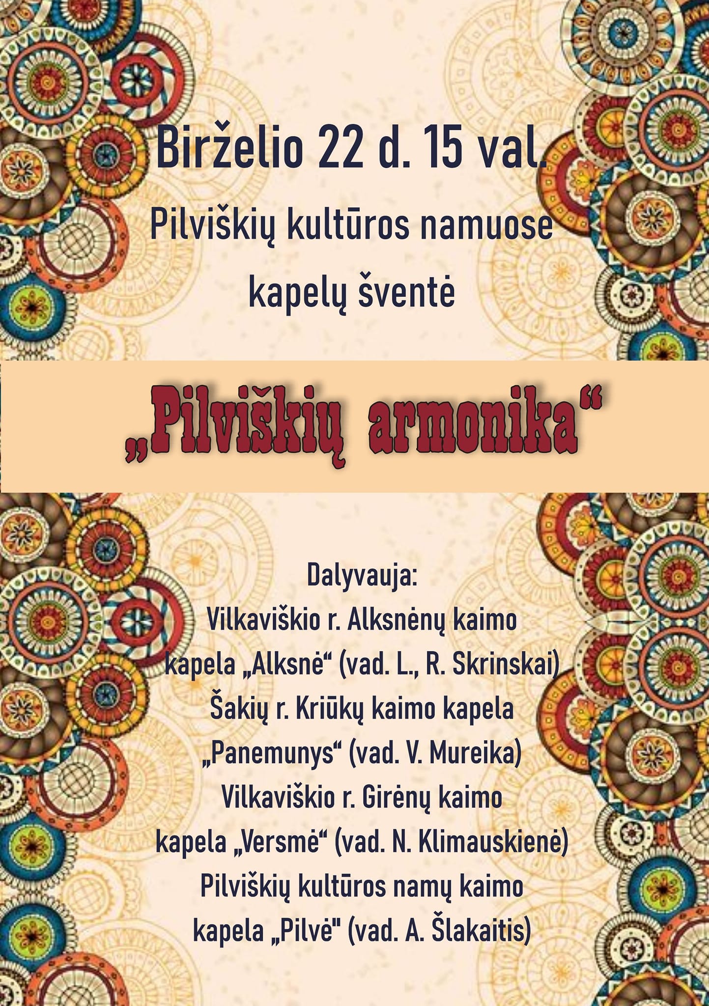 Kapelų šventė „Pilviškių armonika“