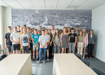 Marijampolės savivaldybėje lankėsi „Ryto“ pagrindinės mokyklos 6B klasės mokiniai