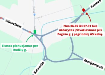 Rekonstruojamame „Via Baltica“ ruože prie Marijampolės įsigalioja nauji eismo ribojimai
