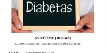 Renginys „Cukrinis diabetas - liga, kurios galima išvengti“
