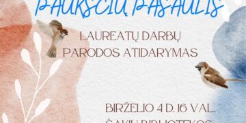 Šakių rajono meno mokyklos konkurso „Paukščių pasaulis“ laureatų darbų parodos atidarymas