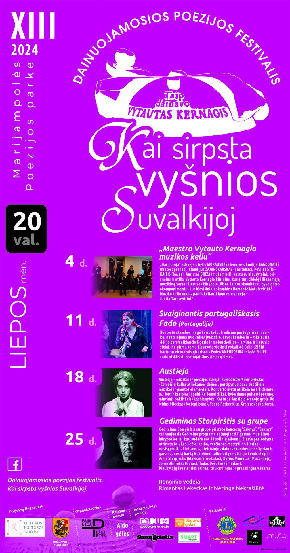 Marijampoliečius džiugins tradicinis dainuojamosios poezijos festivalis „Kai sirpsta vyšnios Suvalkijoj“