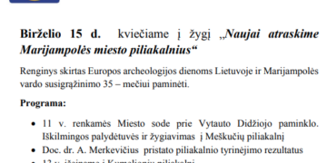 Žygis „Naujai atraskime Marijampolės miesto piliakalnius“