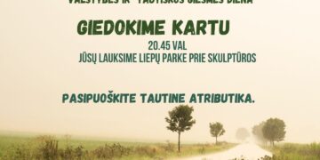 Liepos 6-oji Valstybės ir Tautiškos giesmės dienos minėjimas Alvite