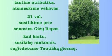 Valstybės ir Tautiškos giesmės diena Gižuose