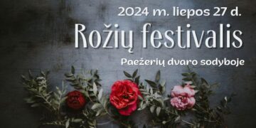 Rožių festivalis Paežerių dvaro sodyboje
