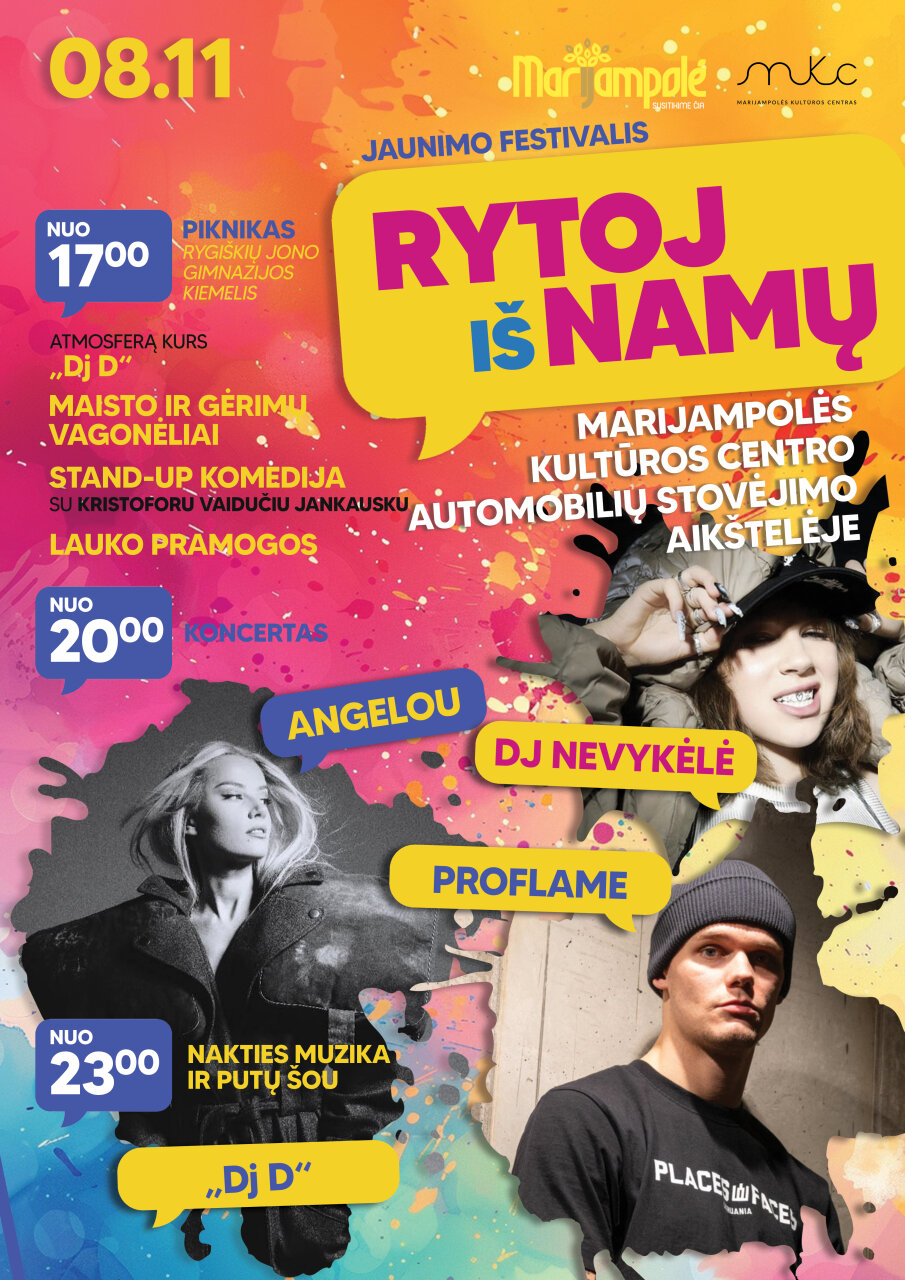 Gera žinia jaunimui – laukia nepamirštamas jaunimo festivalis „Rytoj iš namų“