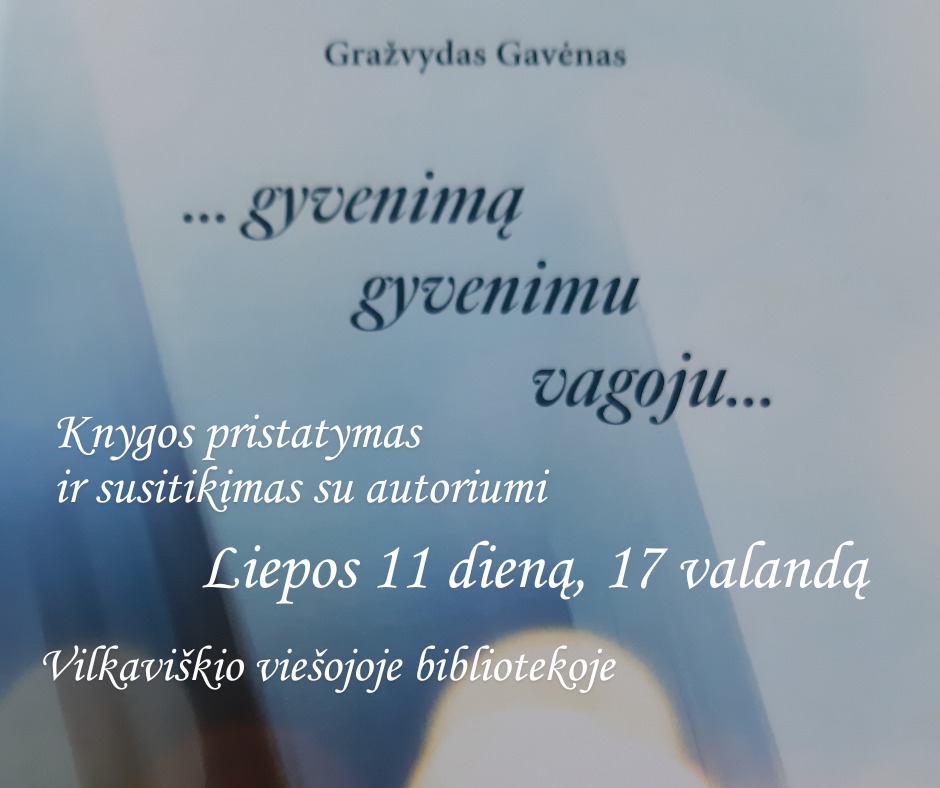 Gražvydo Gavėno knygos pristatymas ir susitikimas su autoriumi