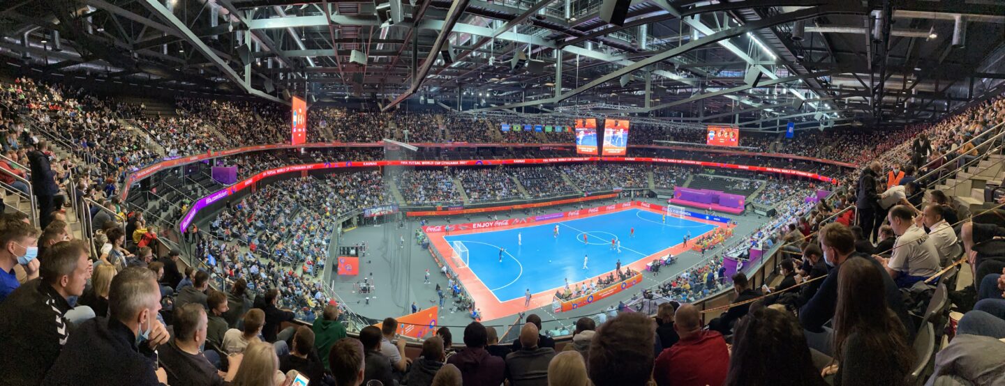 2021-ųjų metų FIFa Futsal pasaulio čempionato finalas: Argentina - Portugalija („Žalgirio“ arena, 8498 žiūrovai) / Jurgio Švedo nuotr.