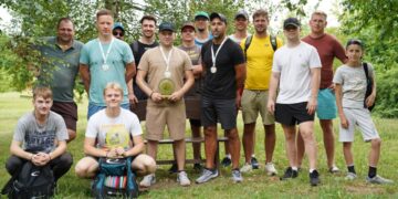 Kazlų Rūdos diskgolfo lygos „Sporto centro Taurė‘ 2024“ trečiąjį etapą laimėjo Mantas Kopūstinskas