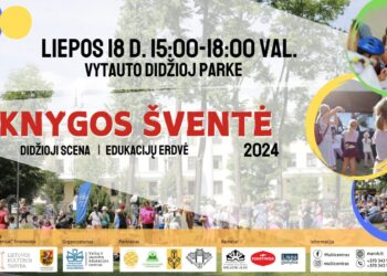 Vasaros viduryje Vytauto Didžiojo parke vyks spalvingoji KNYGOS ŠVENTĖ