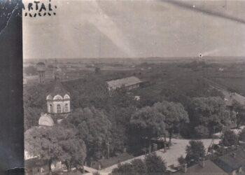 Kybartai 1930 m. Iš katalikų šventovės bokšto viršūnės