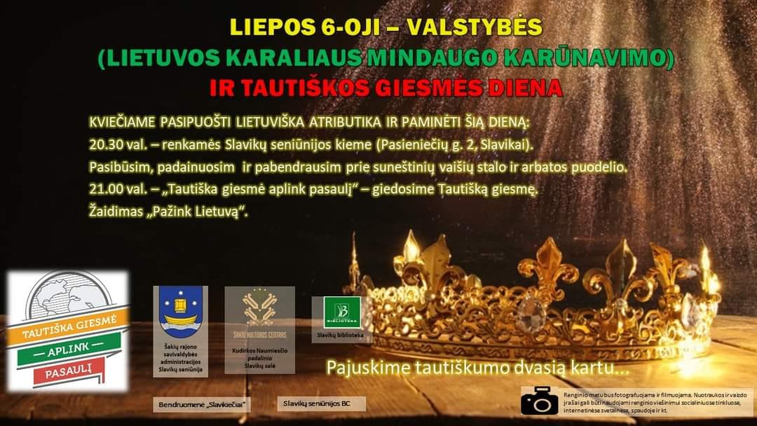 LIETUVOS VALSTYBĖS IR TAUTIŠKOS GIESMĖS DIENOS MINĖJIMAS Slavikuose