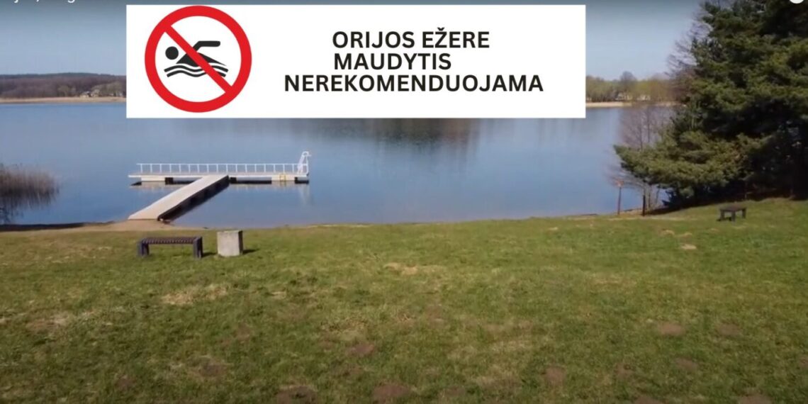 Orijos ežere maudytis nerekomenduojama