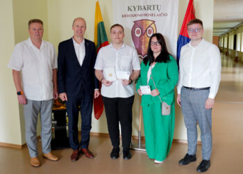 Pasveikintas „šimtukininkas“ iš Kybartų