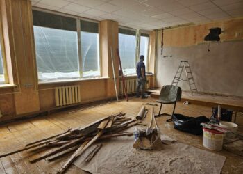 Pradėti pirmieji „Tūkstantmečio mokykla II srautas“ projekto remonto darbai Šakių rajono mokyklose