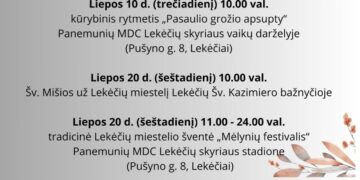 Renginiai Lekėčiuose
