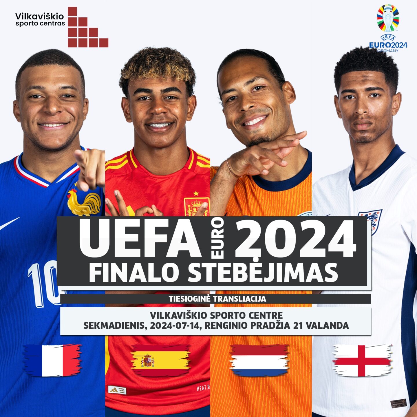 UEFA EURO 2024 finalo stebėjimas