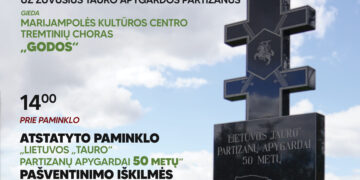 Atstatyto paminklo „Lietuvos TAURO partizanų apygardai 50 metų” pašventinimo iškilmės