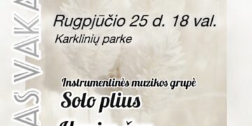 BALTAS VAKARAS PO ATVIRU DANGUMI Karkliniuose